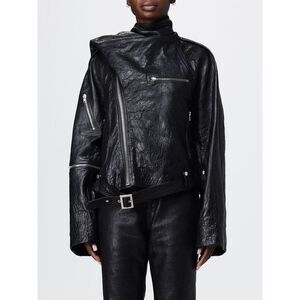 Rick Owens Women Leather Biker Jacket Rick Owens